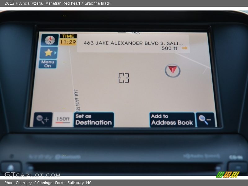 Venetian Red Pearl / Graphite Black 2013 Hyundai Azera