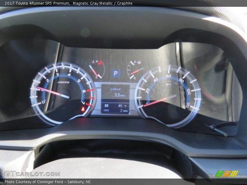 Magnetic Gray Metallic / Graphite 2017 Toyota 4Runner SR5 Premium