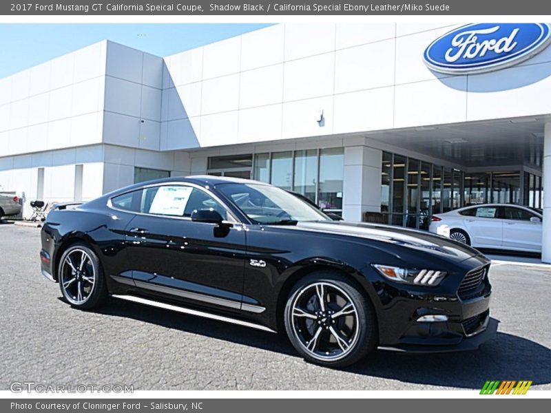 Shadow Black / California Special Ebony Leather/Miko Suede 2017 Ford Mustang GT California Speical Coupe