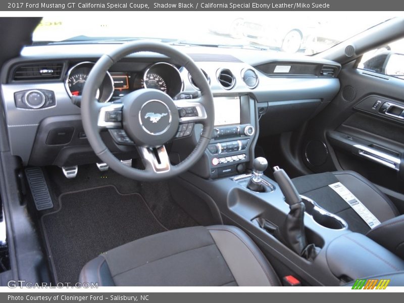Shadow Black / California Special Ebony Leather/Miko Suede 2017 Ford Mustang GT California Speical Coupe