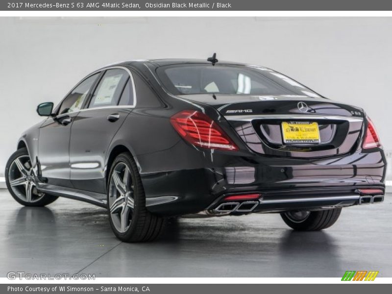 Obsidian Black Metallic / Black 2017 Mercedes-Benz S 63 AMG 4Matic Sedan