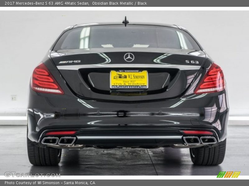 Obsidian Black Metallic / Black 2017 Mercedes-Benz S 63 AMG 4Matic Sedan