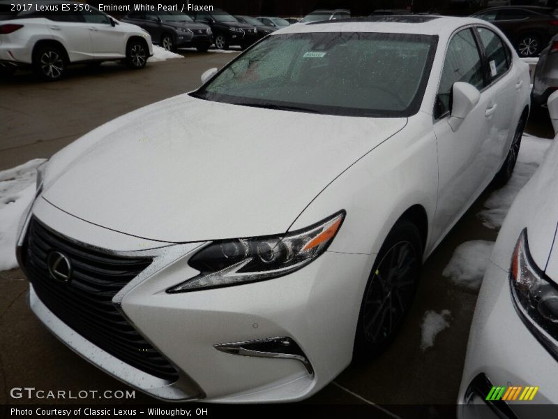 Eminent White Pearl / Flaxen 2017 Lexus ES 350