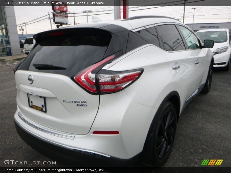 Pearl White / Graphite 2017 Nissan Murano Platinum AWD