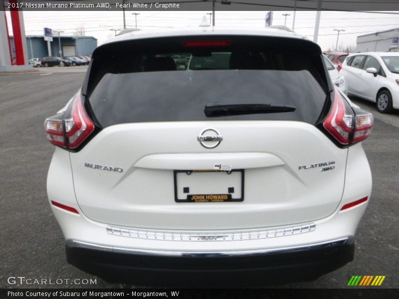 Pearl White / Graphite 2017 Nissan Murano Platinum AWD