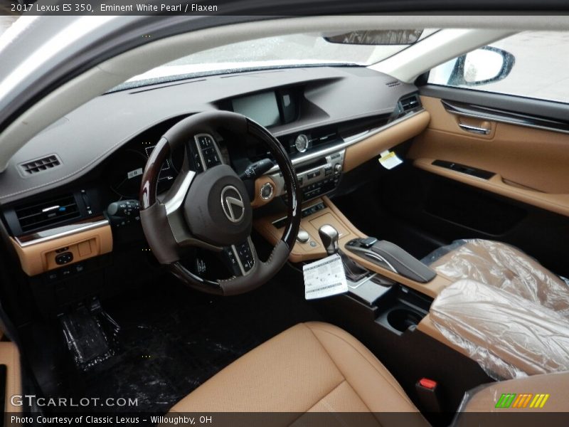 Eminent White Pearl / Flaxen 2017 Lexus ES 350