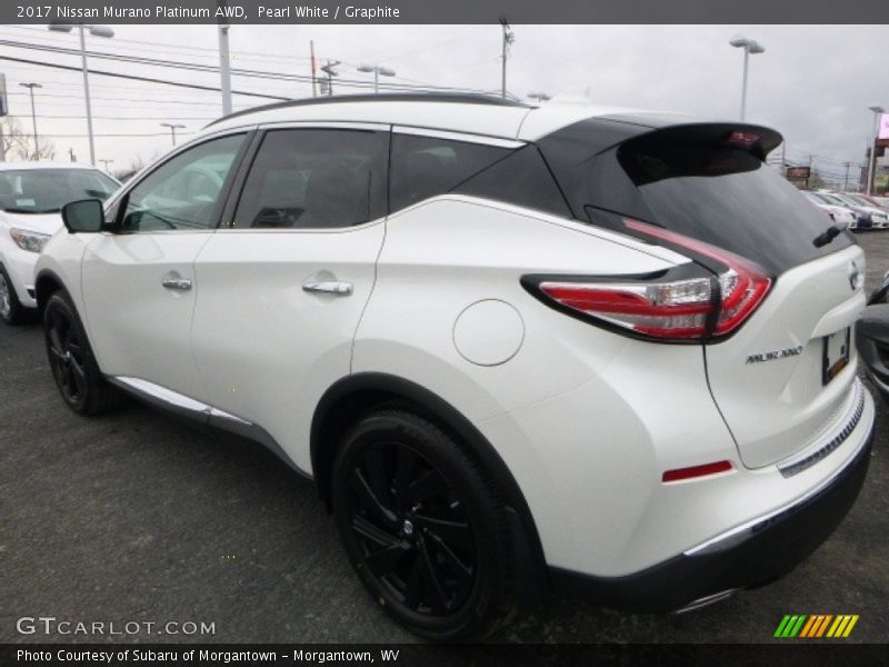 Pearl White / Graphite 2017 Nissan Murano Platinum AWD