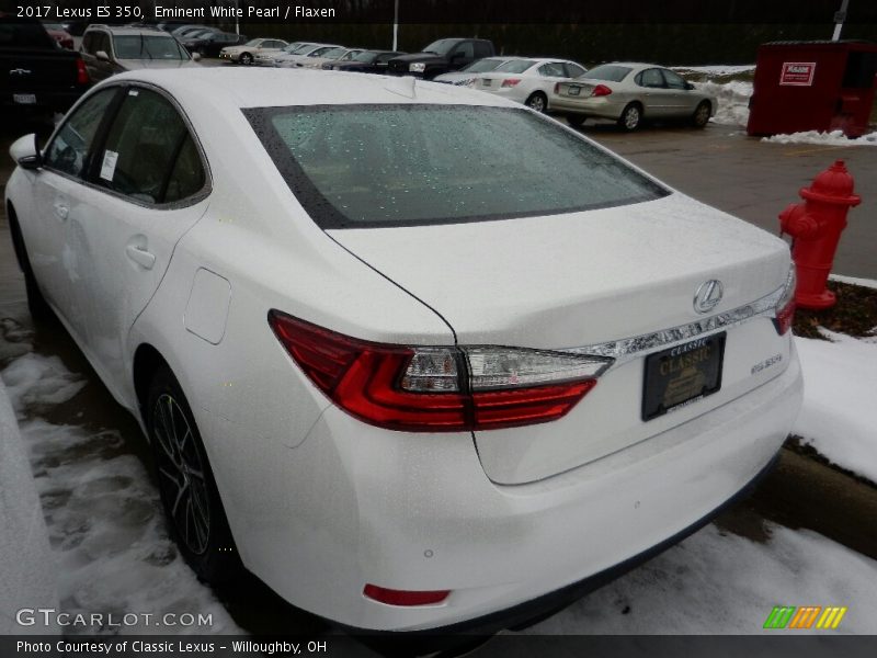 Eminent White Pearl / Flaxen 2017 Lexus ES 350