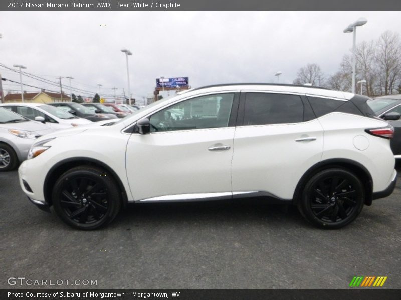 Pearl White / Graphite 2017 Nissan Murano Platinum AWD