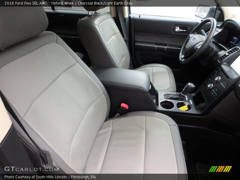 Oxford White / Charcoal Black/Light Earth Gray 2016 Ford Flex SEL AWD