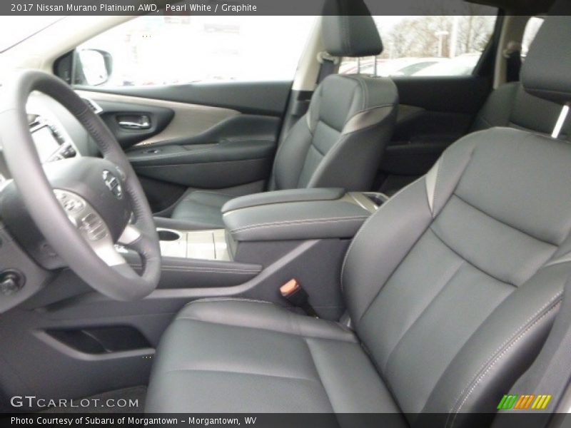 Pearl White / Graphite 2017 Nissan Murano Platinum AWD