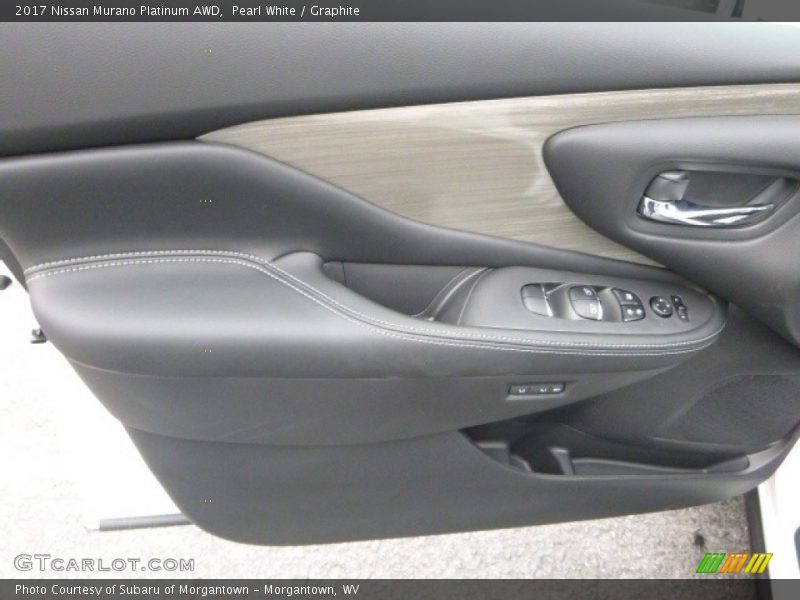 Pearl White / Graphite 2017 Nissan Murano Platinum AWD