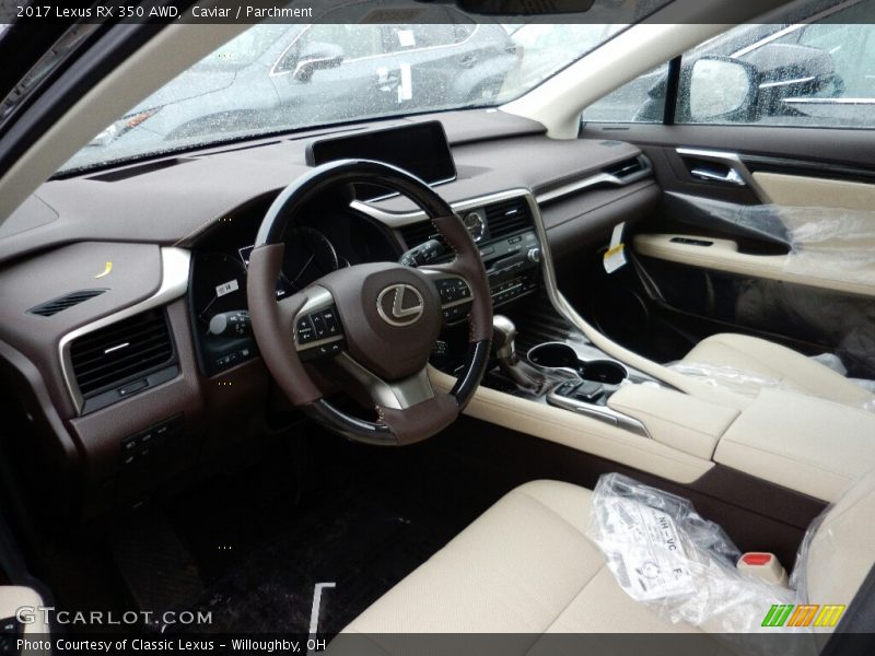 Caviar / Parchment 2017 Lexus RX 350 AWD