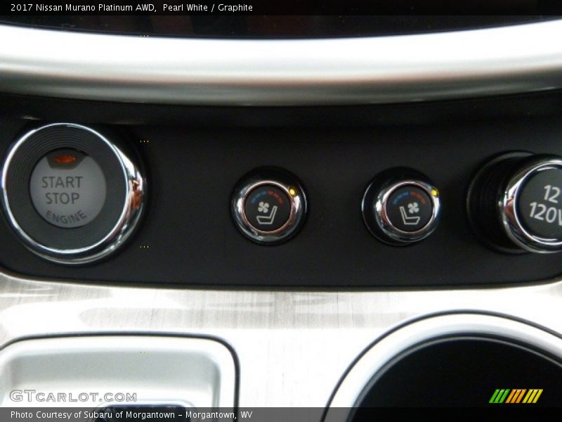 Pearl White / Graphite 2017 Nissan Murano Platinum AWD