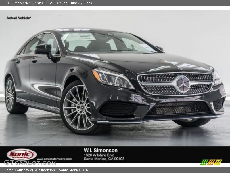 Black / Black 2017 Mercedes-Benz CLS 550 Coupe