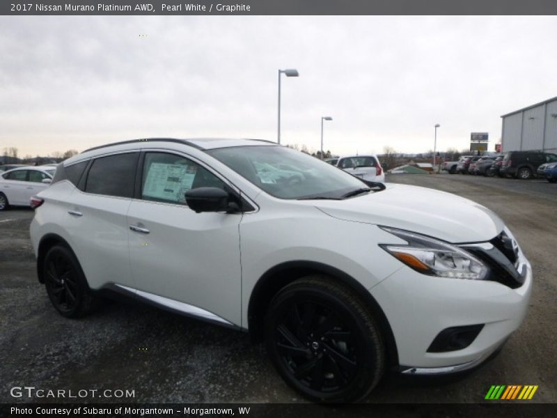 Pearl White / Graphite 2017 Nissan Murano Platinum AWD