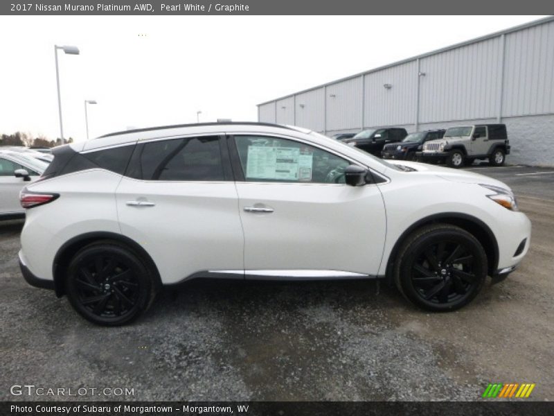 Pearl White / Graphite 2017 Nissan Murano Platinum AWD
