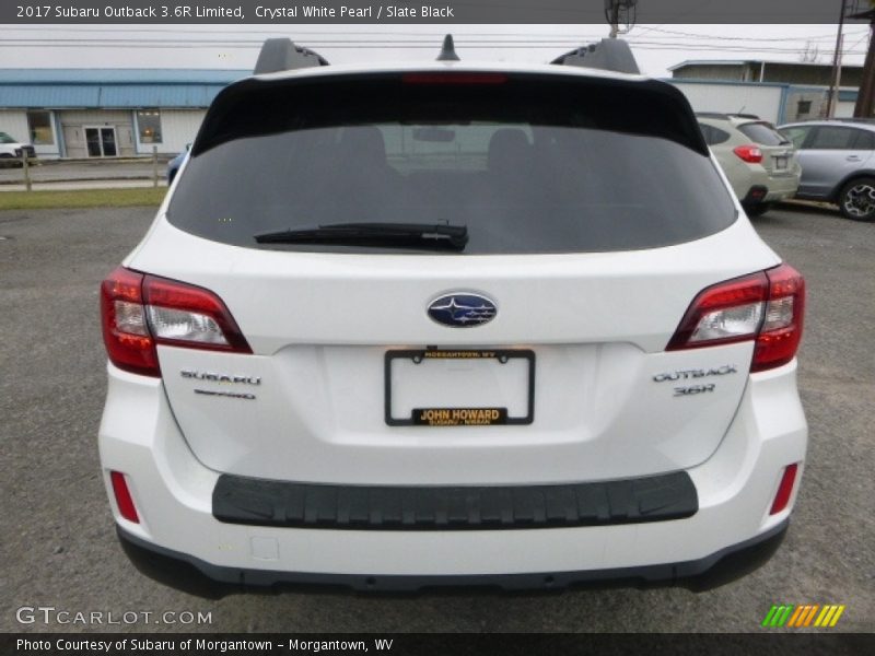 Crystal White Pearl / Slate Black 2017 Subaru Outback 3.6R Limited