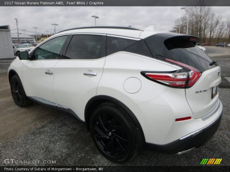 Pearl White / Graphite 2017 Nissan Murano Platinum AWD
