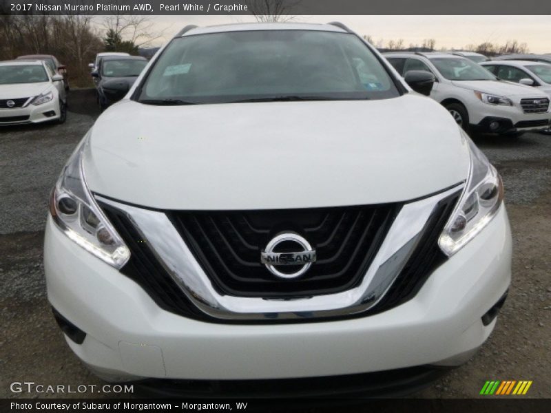Pearl White / Graphite 2017 Nissan Murano Platinum AWD