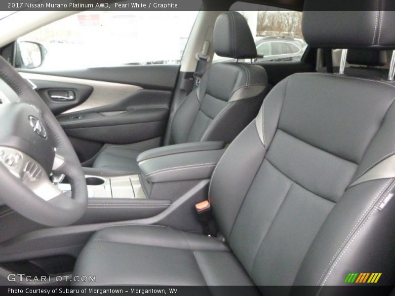 Pearl White / Graphite 2017 Nissan Murano Platinum AWD