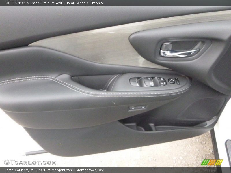 Pearl White / Graphite 2017 Nissan Murano Platinum AWD