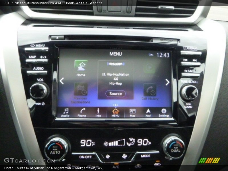 Pearl White / Graphite 2017 Nissan Murano Platinum AWD