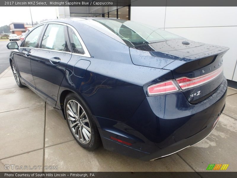 Midnight Sapphire Blue / Cappuccino 2017 Lincoln MKZ Select