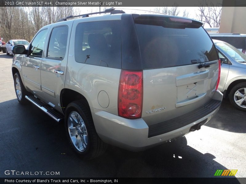 Champagne Silver Metallic / Light Tan 2013 GMC Yukon SLT 4x4