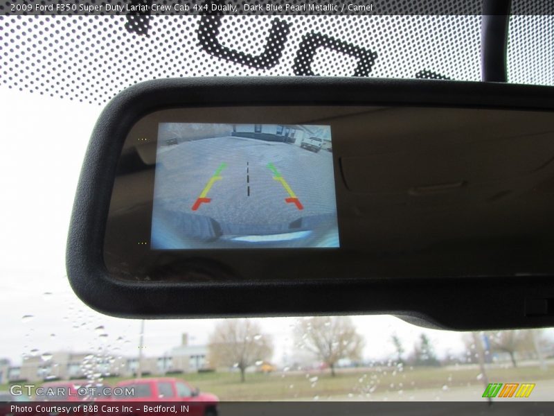 Dark Blue Pearl Metallic / Camel 2009 Ford F350 Super Duty Lariat Crew Cab 4x4 Dually