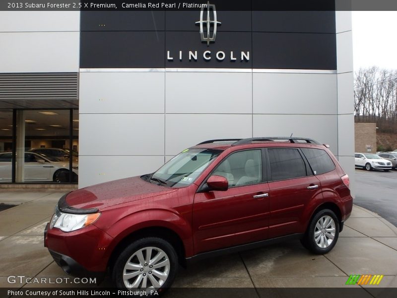 Camellia Red Pearl / Platinum 2013 Subaru Forester 2.5 X Premium