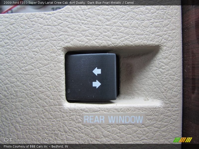 Dark Blue Pearl Metallic / Camel 2009 Ford F350 Super Duty Lariat Crew Cab 4x4 Dually