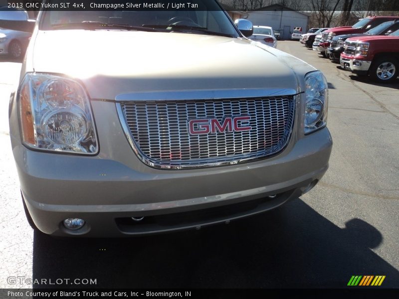 Champagne Silver Metallic / Light Tan 2013 GMC Yukon SLT 4x4
