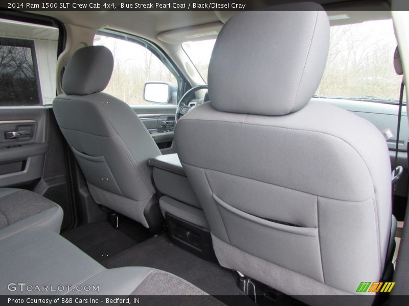 Blue Streak Pearl Coat / Black/Diesel Gray 2014 Ram 1500 SLT Crew Cab 4x4