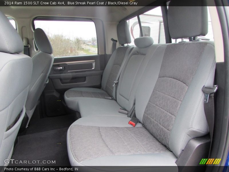 Blue Streak Pearl Coat / Black/Diesel Gray 2014 Ram 1500 SLT Crew Cab 4x4