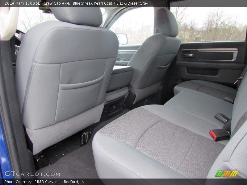 Blue Streak Pearl Coat / Black/Diesel Gray 2014 Ram 1500 SLT Crew Cab 4x4