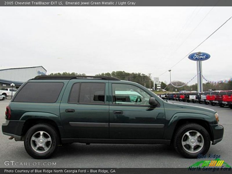 Emerald Jewel Green Metallic / Light Gray 2005 Chevrolet TrailBlazer EXT LS