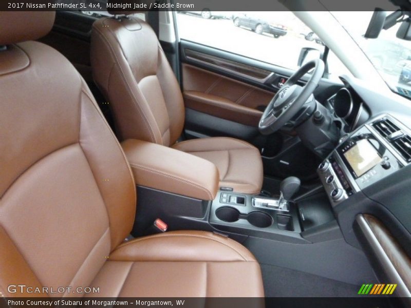 Midnight Jade / Saddle Brown 2017 Nissan Pathfinder SL 4x4