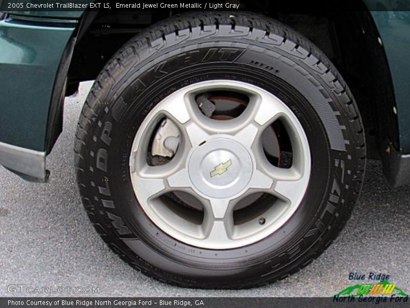 Emerald Jewel Green Metallic / Light Gray 2005 Chevrolet TrailBlazer EXT LS