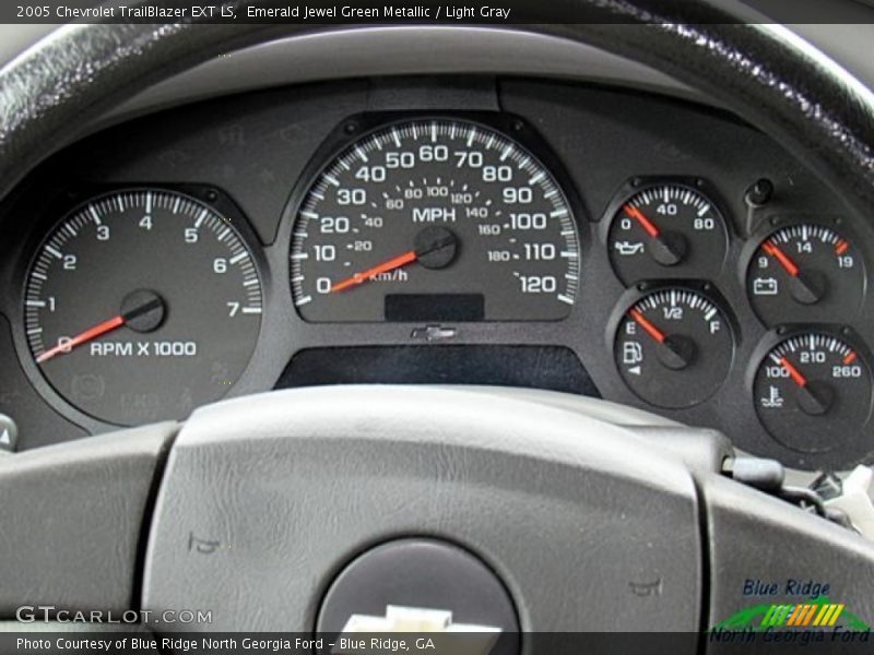 Emerald Jewel Green Metallic / Light Gray 2005 Chevrolet TrailBlazer EXT LS