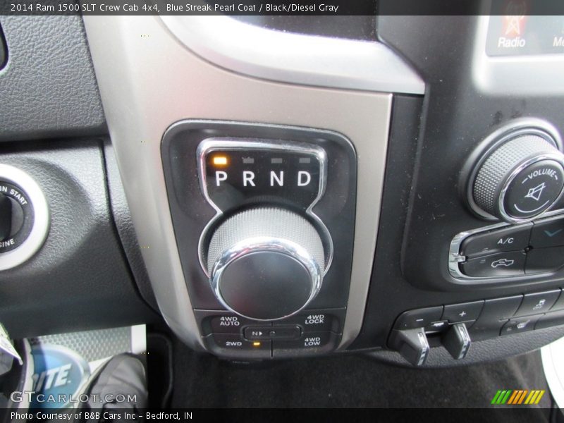 Blue Streak Pearl Coat / Black/Diesel Gray 2014 Ram 1500 SLT Crew Cab 4x4