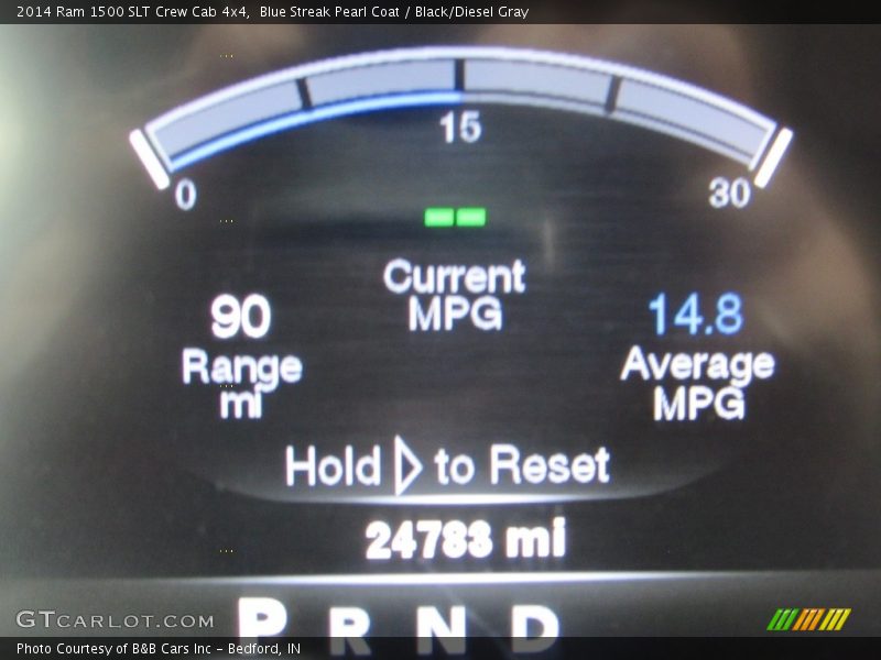 Blue Streak Pearl Coat / Black/Diesel Gray 2014 Ram 1500 SLT Crew Cab 4x4