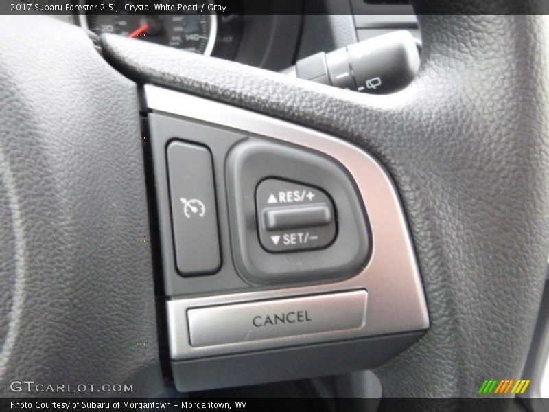 Crystal White Pearl / Gray 2017 Subaru Forester 2.5i