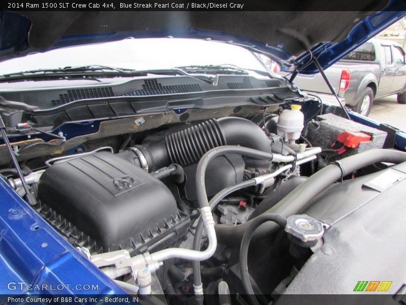 Blue Streak Pearl Coat / Black/Diesel Gray 2014 Ram 1500 SLT Crew Cab 4x4
