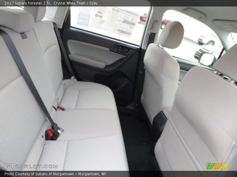 Crystal White Pearl / Gray 2017 Subaru Forester 2.5i