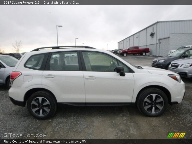 Crystal White Pearl / Gray 2017 Subaru Forester 2.5i