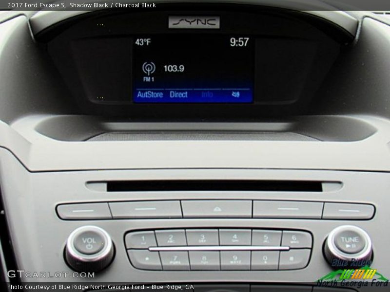 Shadow Black / Charcoal Black 2017 Ford Escape S