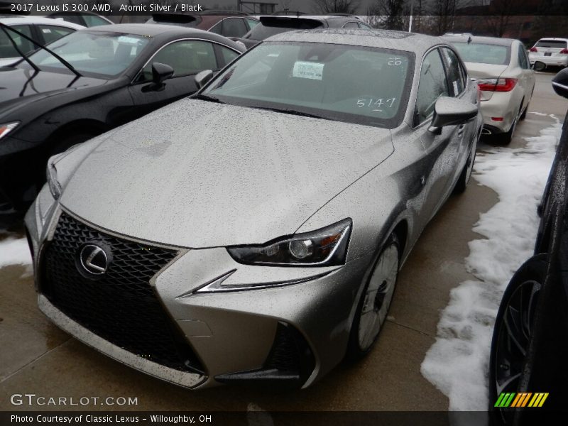 Atomic Silver / Black 2017 Lexus IS 300 AWD