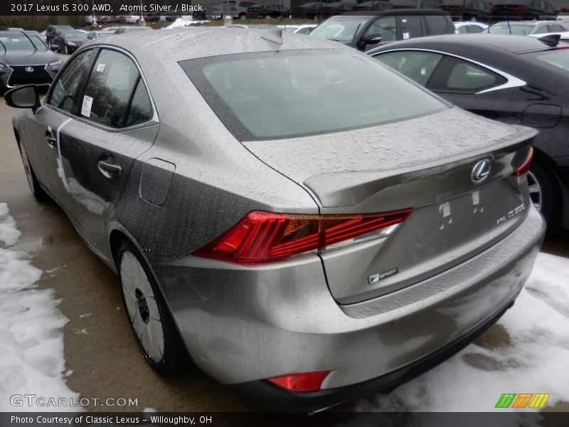 Atomic Silver / Black 2017 Lexus IS 300 AWD