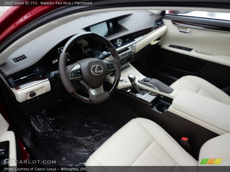 Matador Red Mica / Parchment 2017 Lexus ES 350